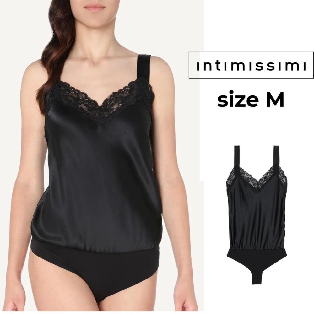 Intimissimi Black Lace Detail Bodysuit